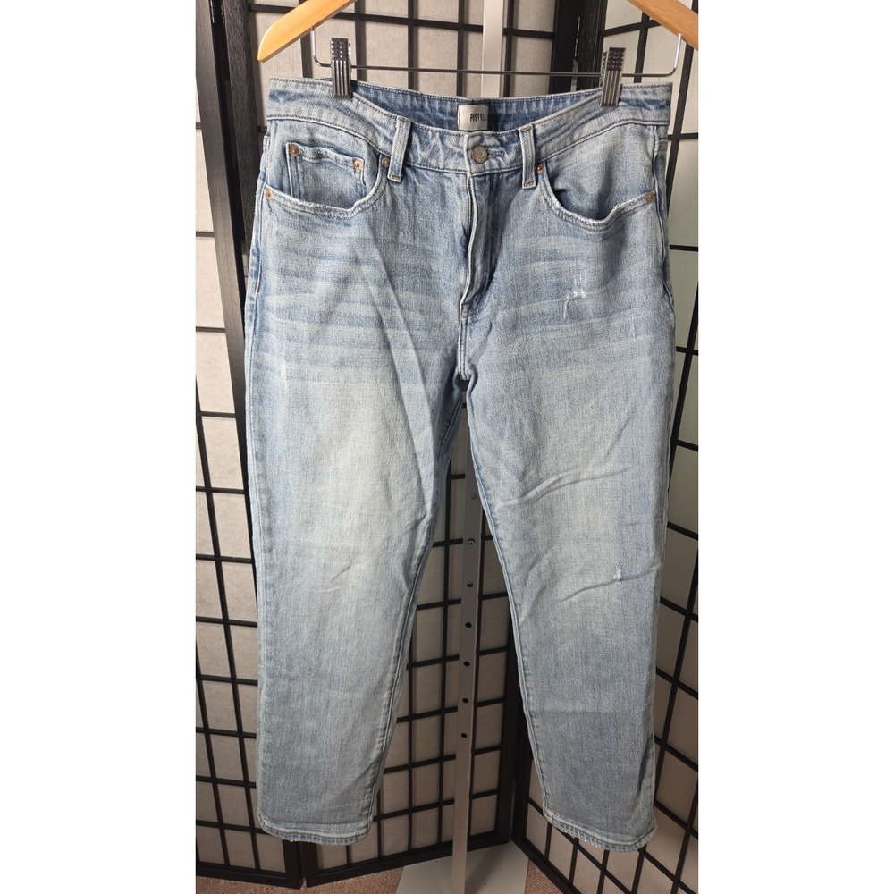 Pistola Getty Light Wash Relaxed Straight Leg Denim Jeans Size 30 Women